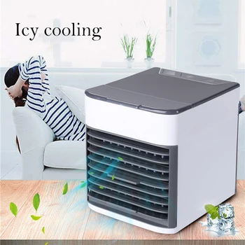 

USB Mini Portable Air Conditioner Cooler Fan Desktop Space Cooler Personal Space Air Cooling Fan For Room Home