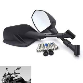

Universal 8mm 10mm motorcycle rear view mirror black For HONDA CB1000R CB1000RR CB1100 CB1300 CBF1000 CBF600/S