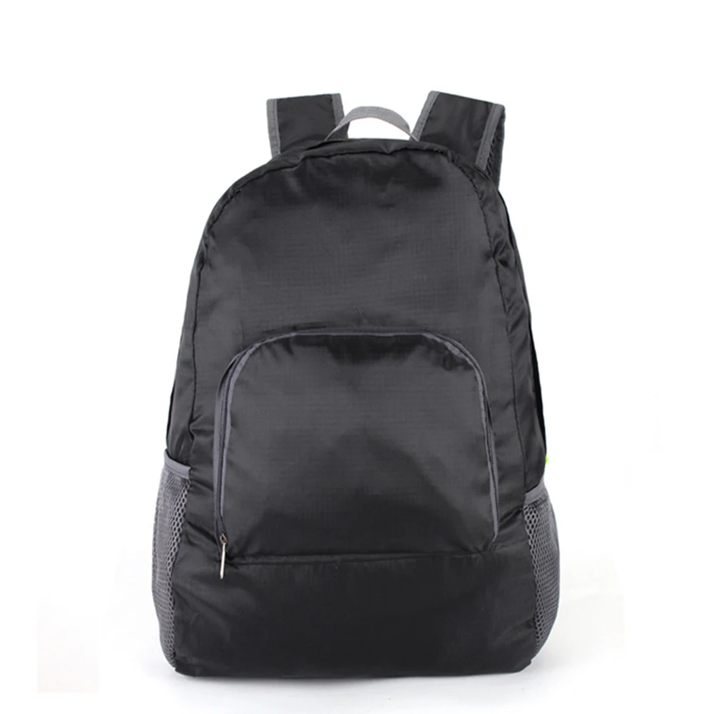 Hot Selling Portable Travel Backpacks Zipper Soild Nylon Back Pack Daily Traveling Women Men Shoulder Bags Folding Bag