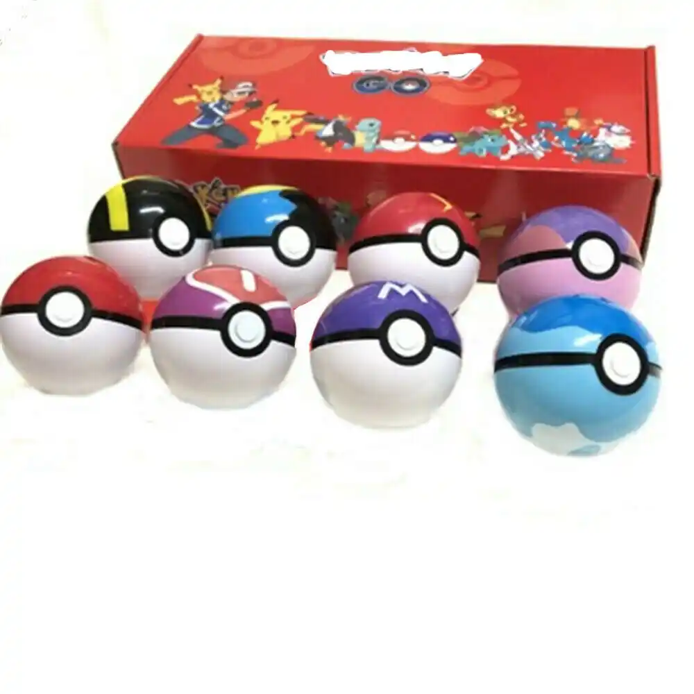 8ピース セットポケモンpokeballセットポップアップエルフボールおもちゃモンスターエルフボールピカチュウ子供ギフト Aliexpress