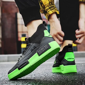 

Winter shoes men High shoes men Flat shoes High quality comfortable shoes Increased non-slip wearable men's casual shoes