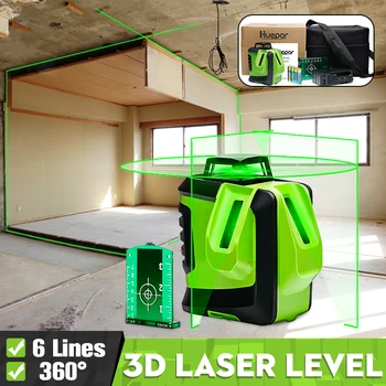 

3D Laser Level Green Self-Leveling 360 Horizontal Vertical Cross High Precision Outdoor Powerful Laser Beam