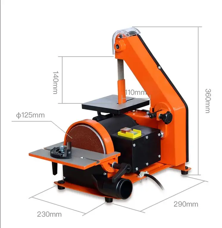 Sanding Machine For Woodworking Belt Sander Metal Grinding/Polisher 350W Copper Motor Knife Grinder Chamfering Machine