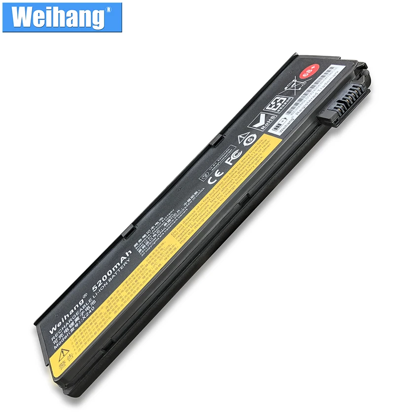 Weihang 5200 мА/ч, Батарея для lenovo Thinkpad X270 X260 X240 X240S X250 T450 T470P T450S T440S K2450 W550S 45N1136 45N1738
