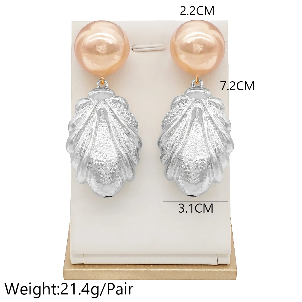 Trendy Earrings 2020 Copper Drop Earrings Gold Color Long Earring For Women Fashion Jewelry Party Gift Ladies Jewellery