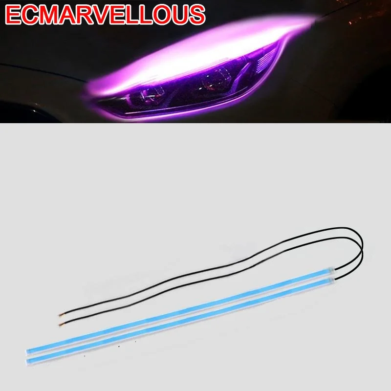 Para Auto Barra Luces Coche Light Lighting Iluminaciones Car Accessories Led Headlight Daytime Running Universal Signal Lamp | Автомобили
