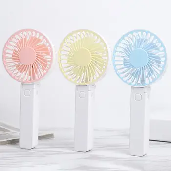 

Summer Mini Cooler Handheld USB Portable Fan USB Rechargeable Folding Fan Travel Outdoor Home Office Quiet Collapsible Desk Fans