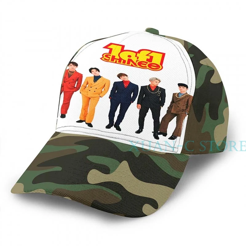SHINee 1of1 баскетбольная кепка мужская и женская модная черная шляпа унисекс с принтом - Цвет: Moss Green