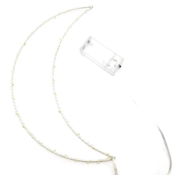 

ELEG-Cute Moon Hanger Lights for Living Room Creative Metal Frame Led Night Lights Holiday Lights New Year Birthday Party Decora