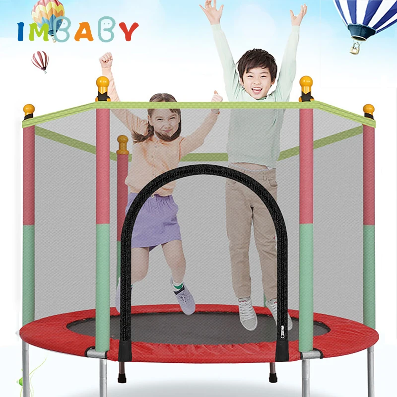 Imbaby Systeme De Securite Pour Enfants Trampoline Interieur Et Exterieur Avec Garde Corps Max Bear 0kg Fitness Pour Adultes Et Bebes Aliexpress
