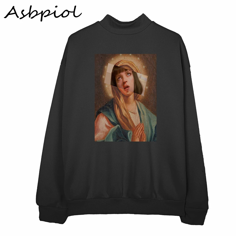  Autumn Sweatshirt Ladies Pullover Sweatshirt Funny Style Autumn Fall Winter Women Hoodies Plus Velv
