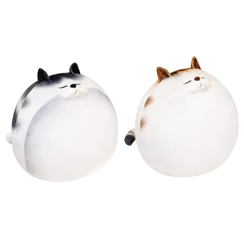 Plush Cat Toy Cute Chubby Stuffed Animal Calico Pillow for Boys Girls | Игрушки и хобби