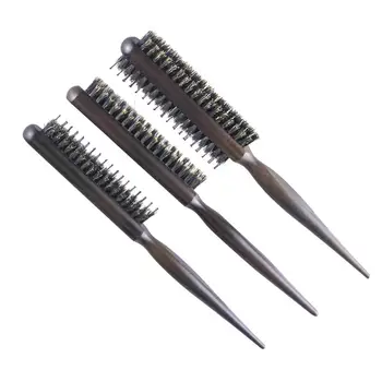 

Professional Salon Teasing Back Hair Brushes Wood Slim Line Comb Hairbrush Extension Hairdressing Styling Tools DIY Kit 3 PCS