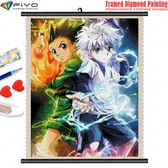 Diamond Painting 5D DIY Anime Hunter X Hunter Diamond Mosaic Embroidery Cross Stitch Kit Home Decor Handicraft pintura diamante 