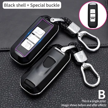 Carbon Fiber Car Smart Key Cover Case For Baojun 510 560 360 730 630 610 310 E100 310W 530 Protect Shell Fob Accessories