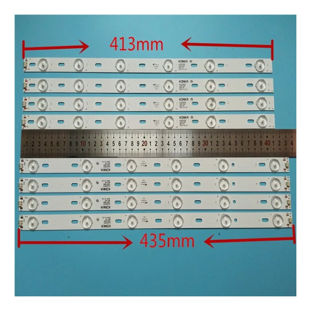 Kit de 8 Uds. 100% lámpara 6 + 6 para TV, para Konka, 42 , KL42GT618, 35017849, 35017855, 35017848, novedad de tira de LED para iluminación trasera