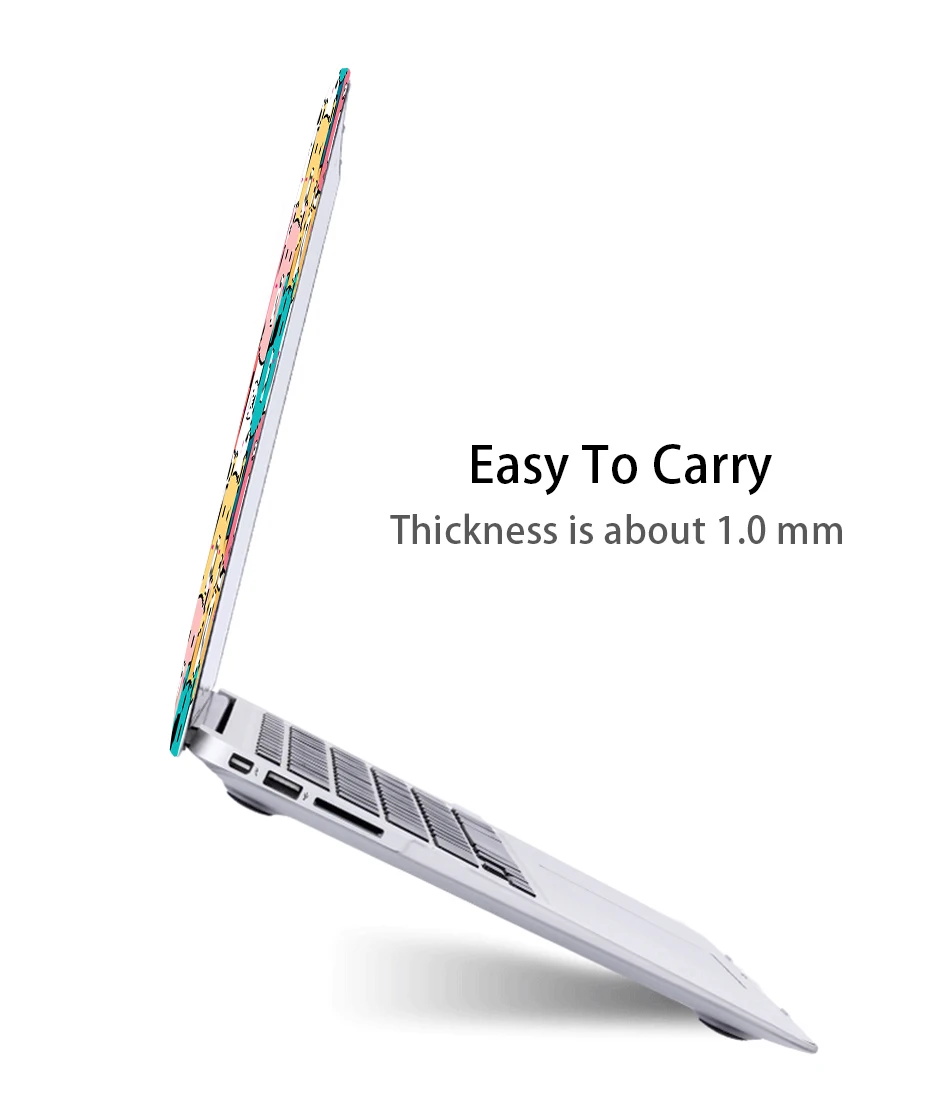 Чехол MTT для Macbook Air Pro retina 11, 12, 13, 15 дюймов, сенсорная панель, милый чехол с мультяшными животными для macbook Air 13,3, чехол для ноутбука