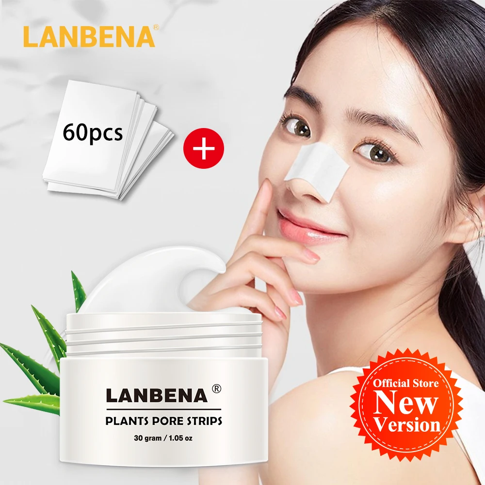 LANBENA Remove Blackhead Acne Face Masks Care Deep Deaning Oil Control And Improve Large Pores Nasal Patch Korean Cosmetics 30ML