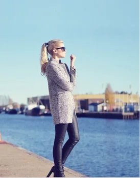 

Spring Autumn Coat Women Wool Blend Coat Single Button Pocket Oversize Long Trench Coat Outerwear Wool Coat For Women gifts