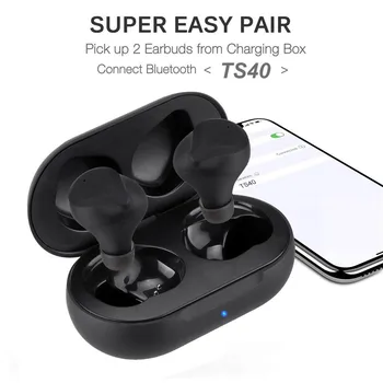 

Bluetooth 5.0 Wireless Earbuds with Charging Case, Stereo in-Ear Earphones Fashion Sports Multi-function Big Battery
