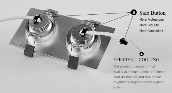 ; 12v led встраиваемый светильник с фокусируемым головка