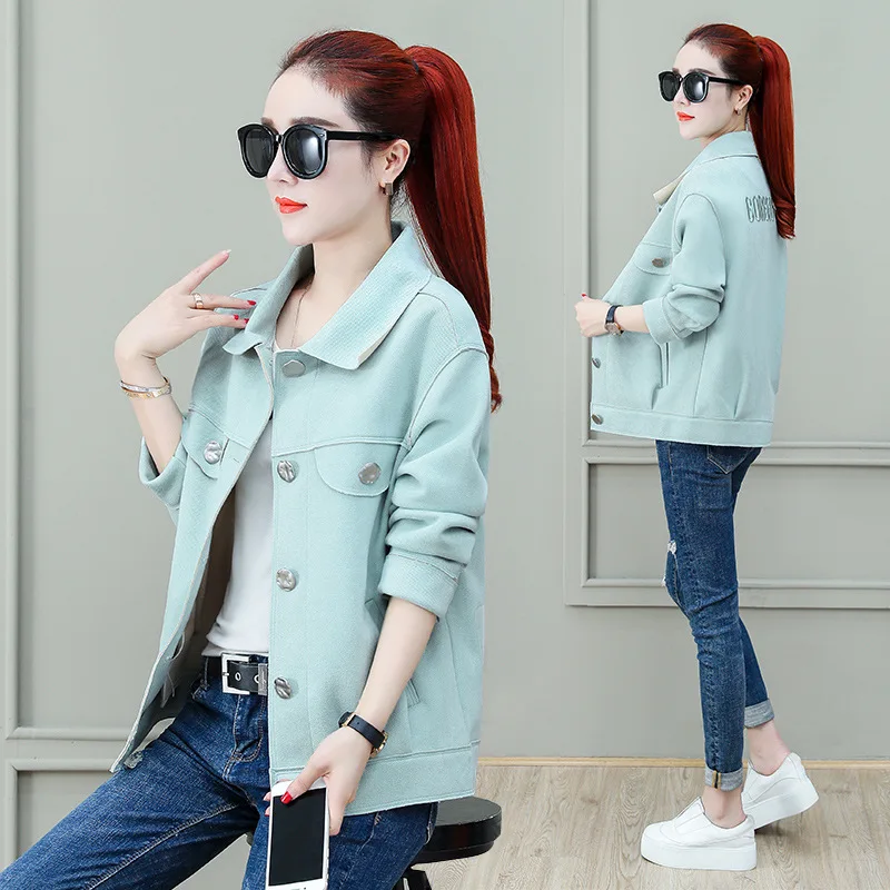 

Lettered Embroidered Elegant Jacket Women's 2019 Autumn New Style Korean-style Casual Loose-Fit Versatile Fashion Tops Cardigan