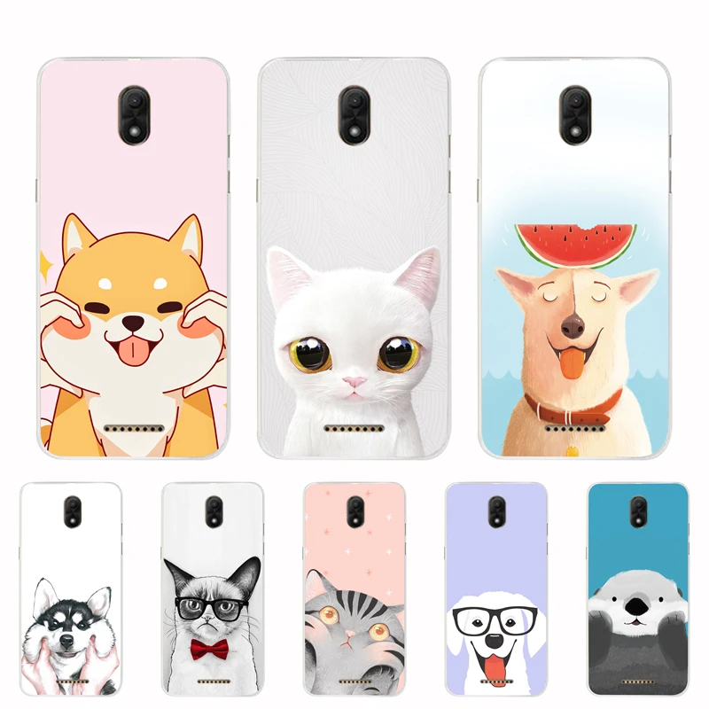 Мягкий чехол для телефона с милым мультяшным рисунком Wiko Jerry 3 Harry 2 Lenny 4 View Go Plus Robby
