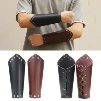 

Armband Leather Arm Leather Medieval Cuff Armor Studs Wristband Bracer Support
