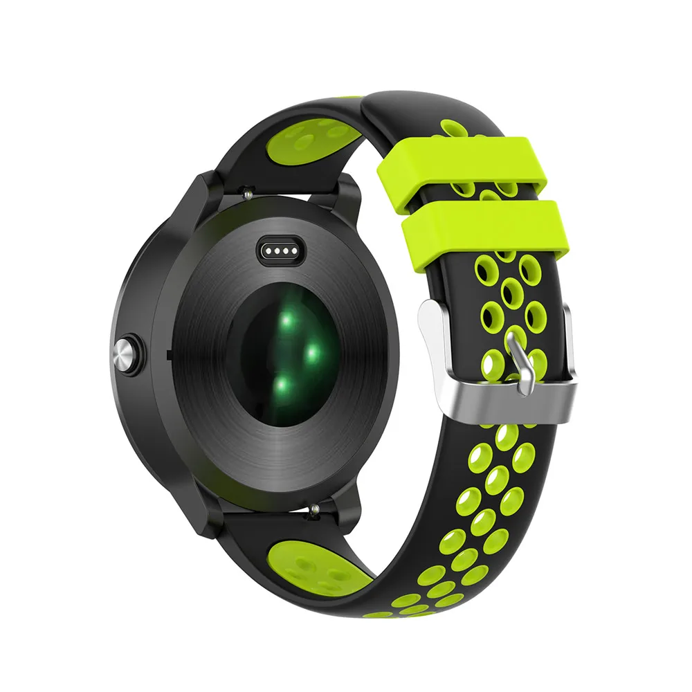 Силиконовый ремешок 20 мм для Garmin VIVOMOVE 3/HR Sport для samsung Galaxy Watch 42 мм R815 для Timex Weekender/Expedition