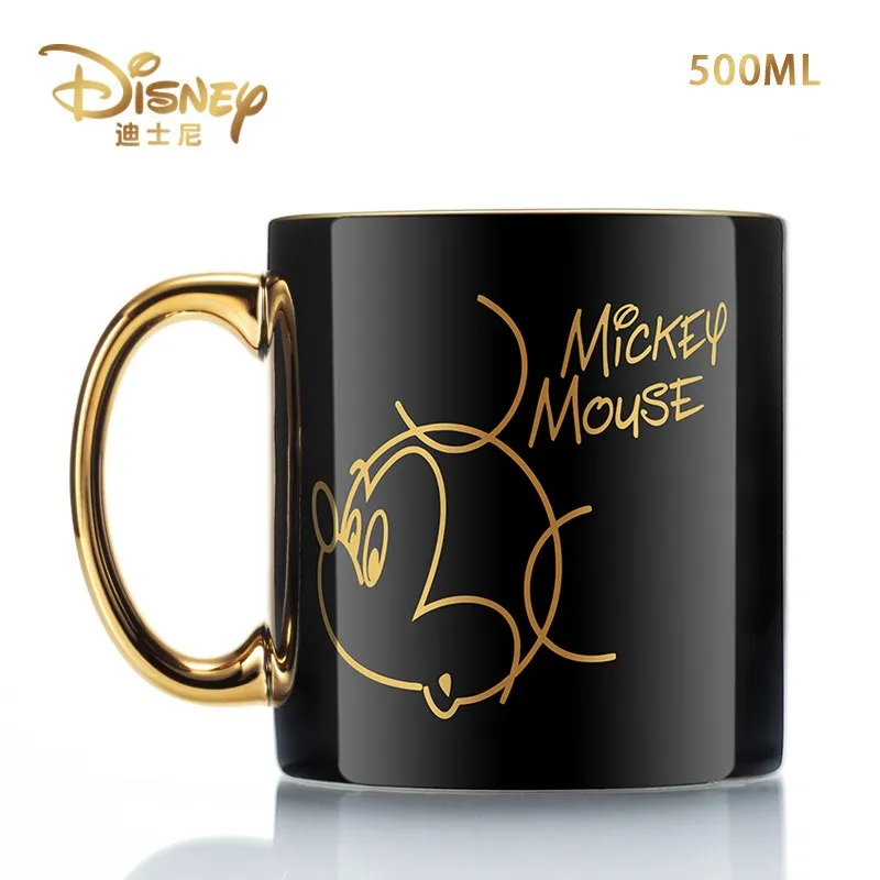

Creative Disney Minnie Mickey Cartoon Water Cup Coffee Milk Tea Breakfast Ceramic Mug Home Office Collection Cups Festival Gifts
