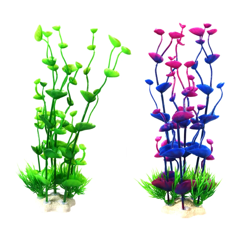 1PC PVC Fish Tank Decoration Simulation Artificial Trumpet Environmental Aquarium Simulation Fake Aquatic Plants