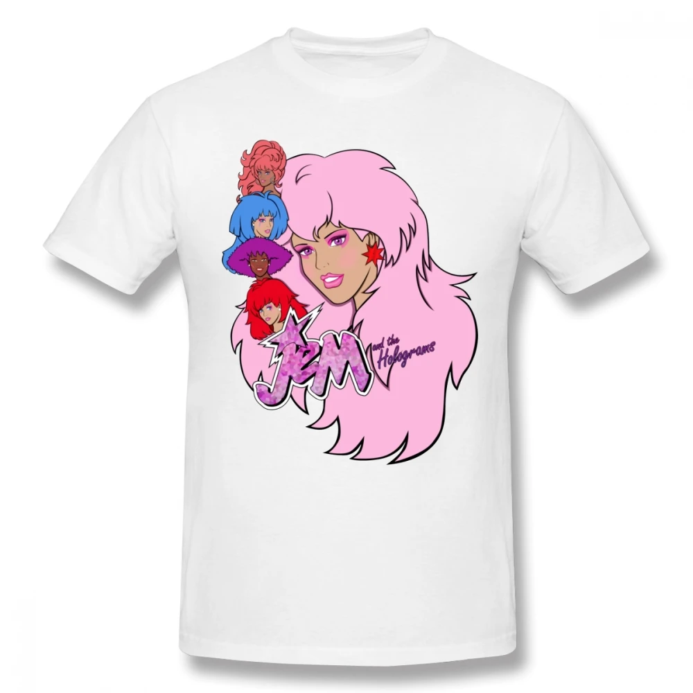 

Jem T Shirt Jem And The Holograms T-Shirt 100% Cotton Oversized Tee Shirt Classic Short Sleeves Printed Mens Cute Tshirt