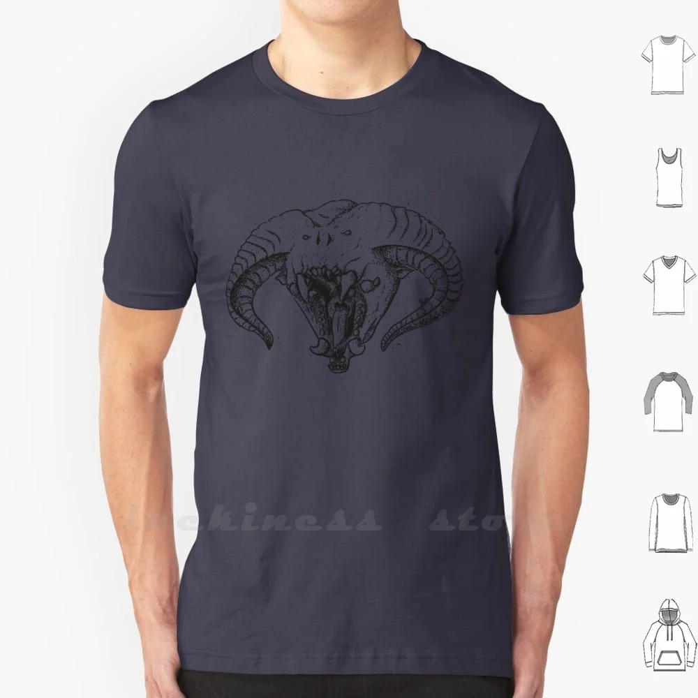 Balrog T Shirt Big Size 100% Cotone Balrog The Monster Daemon
