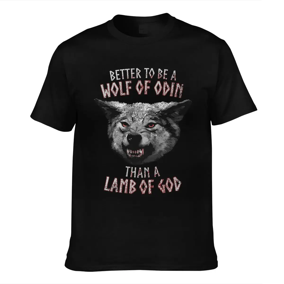 

Geri WOLF of ODIN T-SHIRT Freki Thor Volhollo T-SHIRT VIKINGS T-SHIRT WIKINGER T-SHIRT(1) Print Casual Cotton Short O-neck