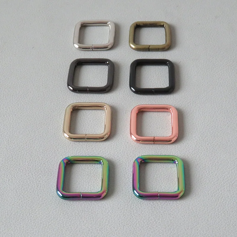 

50Pcs/Lot Wholesale 20mm Straps Metal Buckle Ring For Bag Backpack Accessory Belt Loop Hardware Dog Leash Leads Garment Clasp