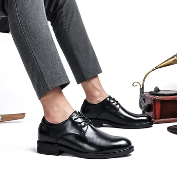 

Man Italian Oxford Shoes 36-47 for Men Patent Leather Black Shoes Business Pointed Toe Dress Shoes Top Quality Oxfords %8905-A17