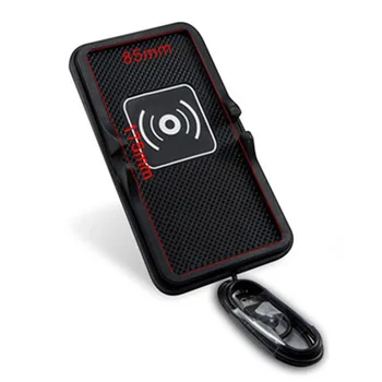 

Wireless Charger Anti-skid Silicone Charging Pad Fast Charging Mat for Smartphone FKU66