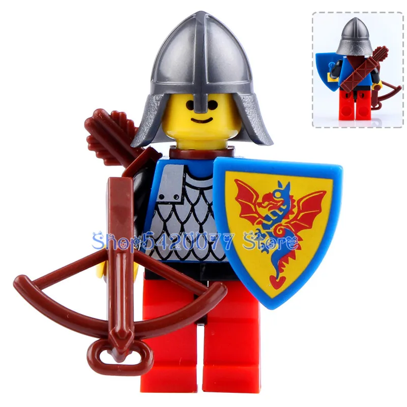 9812 I 50pcs 50 шт. средневековый рыцарь Броня синий дракон рыцарь фигурка строительные блоки подарок игрушки для детей AX9809 AX9810 - Цвет: 9812 I 50pcs