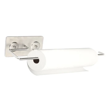 

Stainless Steel Wall Mount Roll Paper Storage Shelf Toilet Tissue Holder