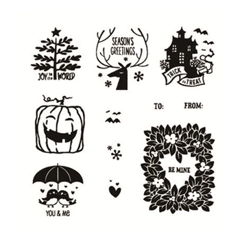 

New 3D 2020 Metal Cutting Dies and Scrapbooking For Paper Making Halloween Decoration Embossing Card Clear Stamps Stampin Up Set