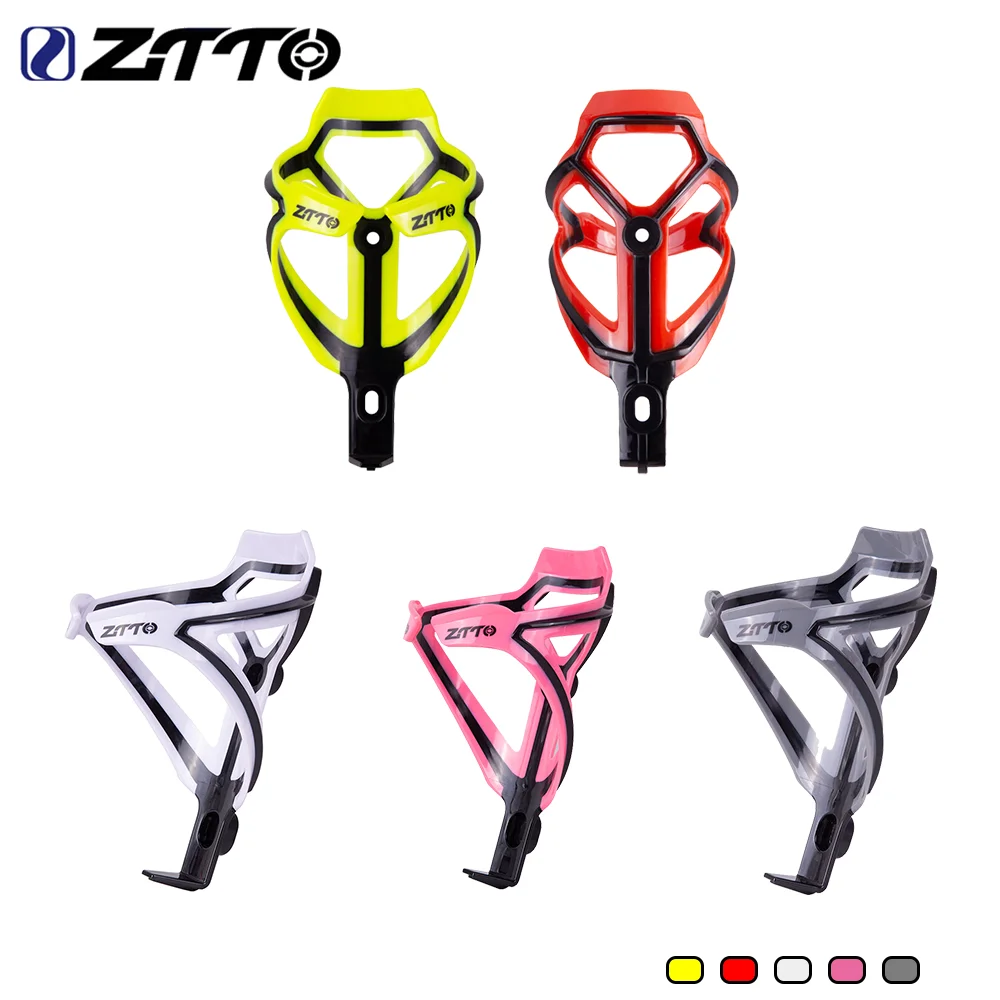 ZTTO MTB Road Two-Color Bike Water Bottle Cage Plastic Bicycle Bracket Ultralight Cycling Cup Bottles Holder Less than 75g