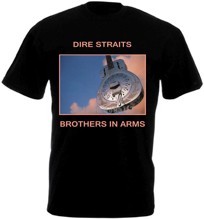 Dire Straits Brothers In Arms постер фильма унисекс белая футболка мотоциклист оверсайз Nqgecg |