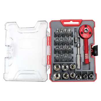 

8197 aluminum handle ratchet set 28PCS ratchet screwdriver set multi-function disassembly tool / mobile computer