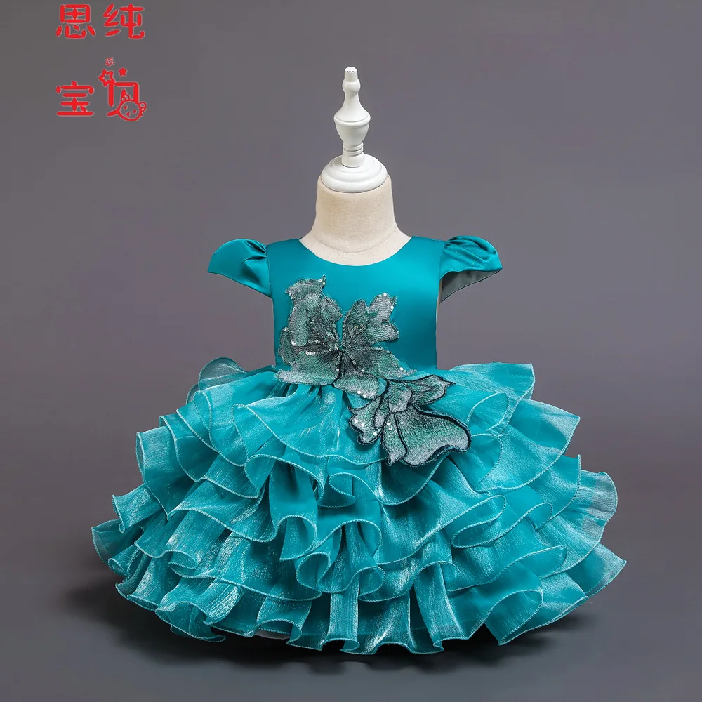 

New Style Girls' Princess Skirt Tutu a Year of Age Baby Birthday Evening Gown Girls Costume Little Girl Evening Gown