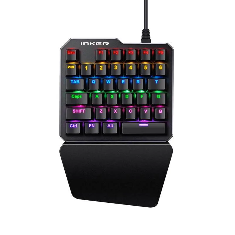 

Direct Selling K50 Machinery Handfeel One-Handed Keyboard Cable Hand Travel Stimulate Battlefield Left Hand Keyboard Chicken Use