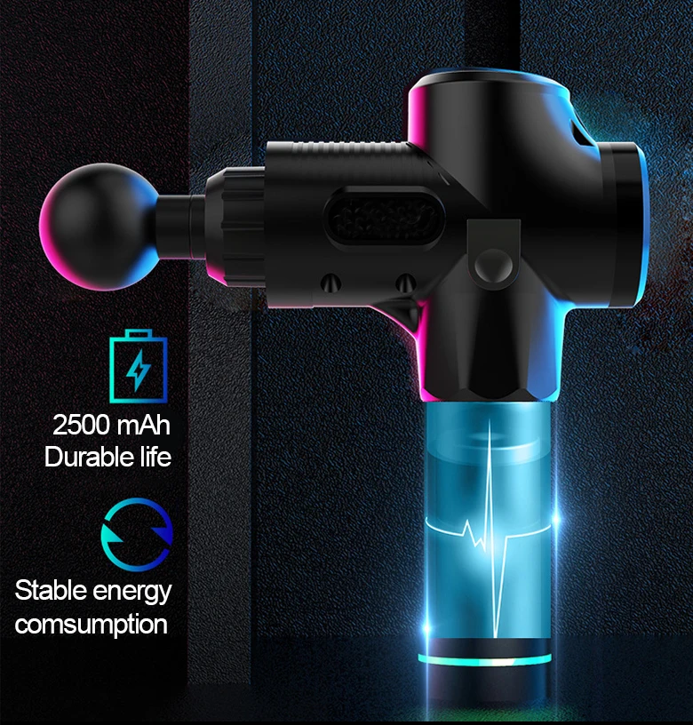 FLYHIGH Massage Gun Cordless Rechargeable Muscle Fascia Deep Tissue Massager Device Body Relaxation Slimming Shaping Pain Relief