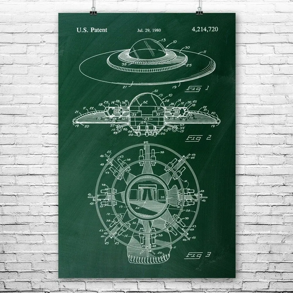 Летающая тарелка НЛО Scifi инопланетянин космический корабль мианс шелк тканевый