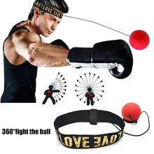 

Boxing Ball Reflex MMA Sanda Boxer Raising Reaction Force Hand Eye Training Set Stress Gym Boxing Muay Thai Exercise Boxing Ball