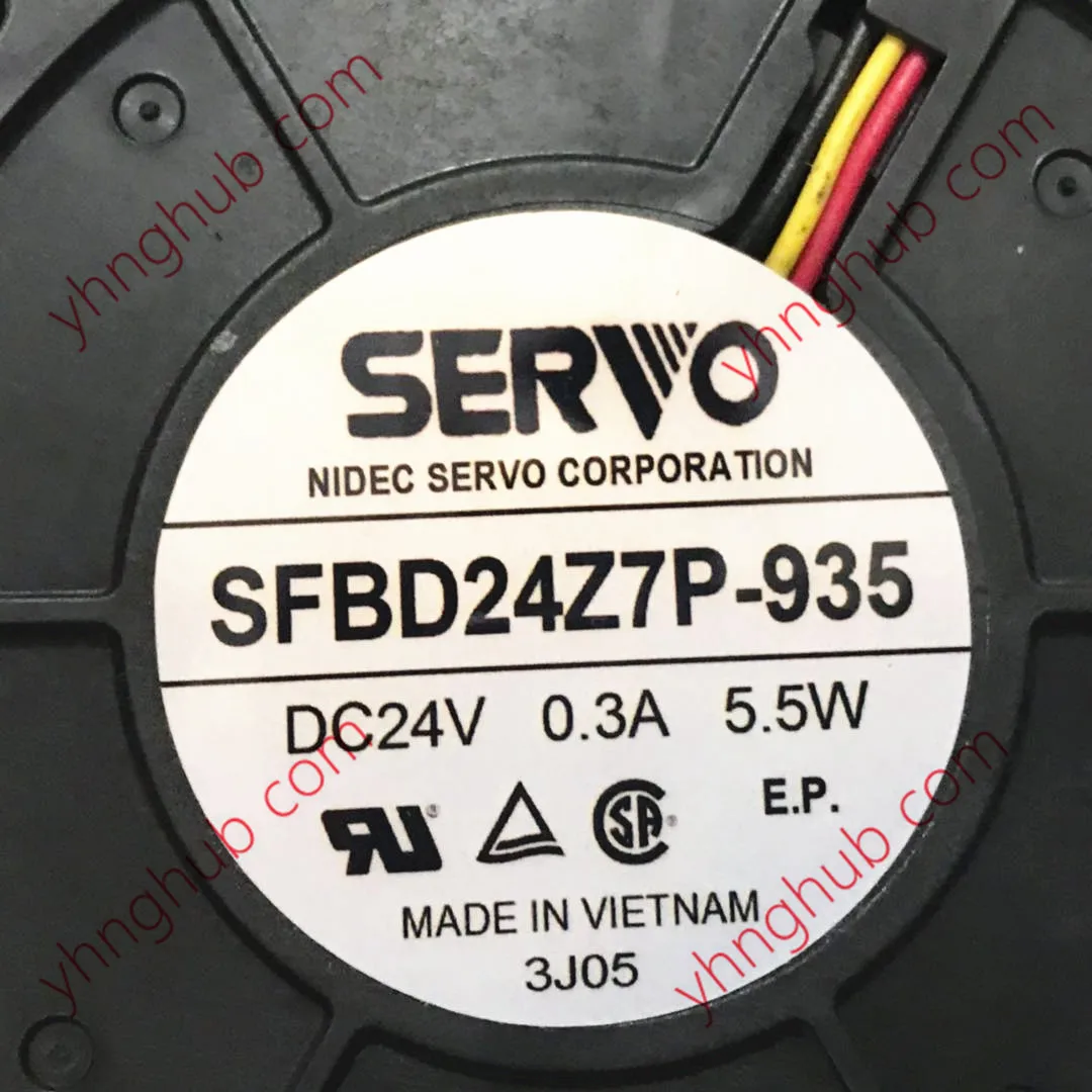 Servo Sfbd24z7p-935 dc 24v 0.3a 90x90x32 mm Ventilador de Refrigeração do Servidor de Fios - Imagem 2