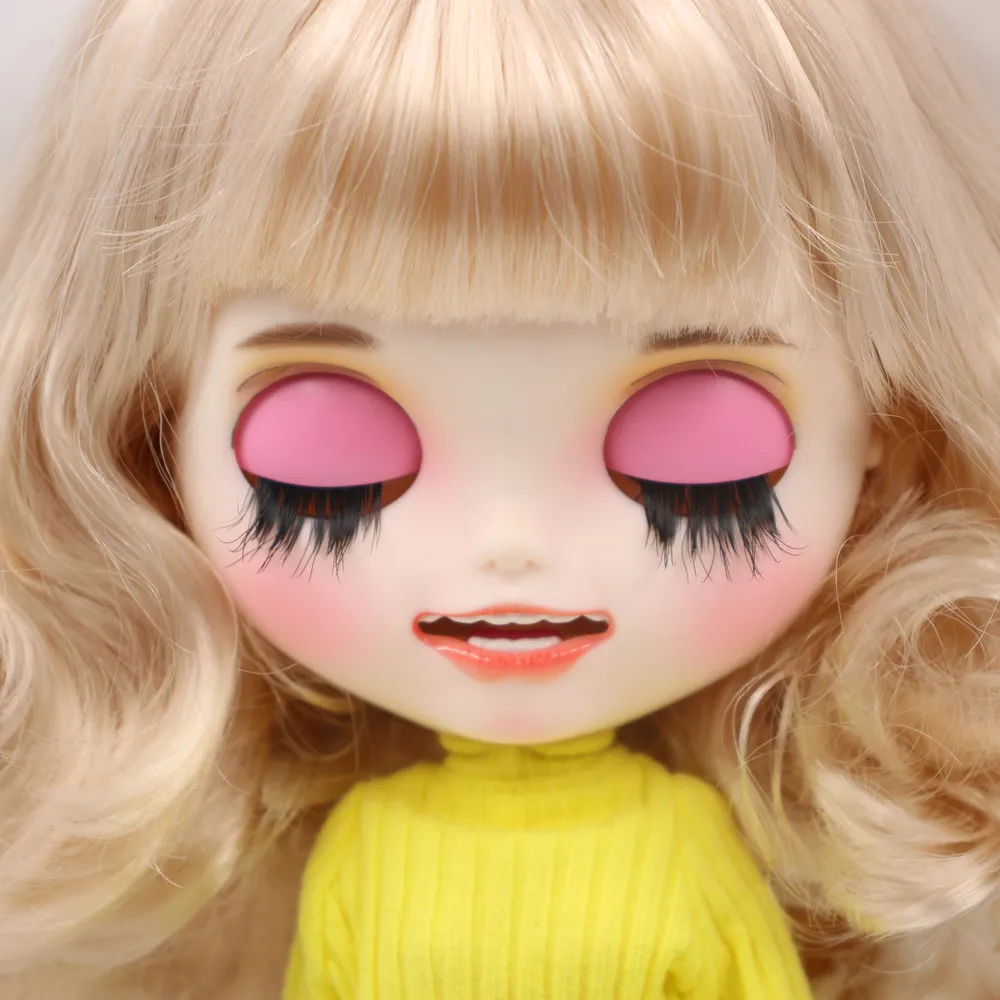 Ледяная фабрика 1/6 blyth Кукла № BL3139 белая кожа ручная роспись лицо спящие глаза Улыбка Рот соединение тело для девочки подарок